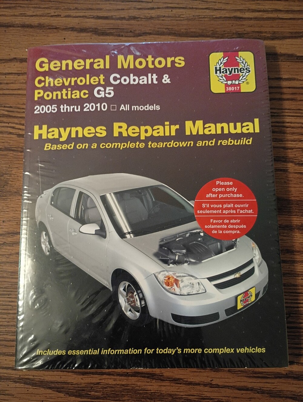 Haynes Repair Manual — Chevrolet Cobalt & Pontiac G5 (Silver)
